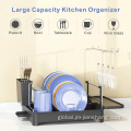 Stainless Dish Drainer Dish Organizer With Detachable Utensil Holder Manufactory